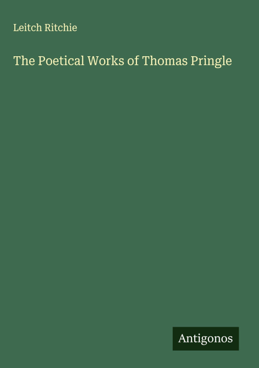 Boek The Poetical Works of Thomas Pringle 