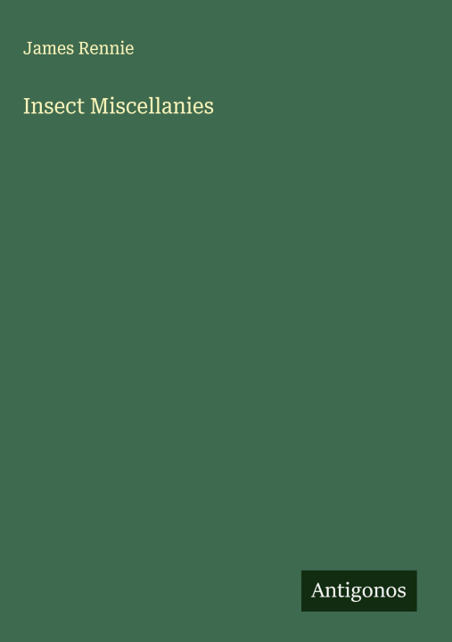 Kniha Insect Miscellanies 