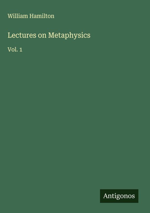 Knjiga Lectures on Metaphysics 