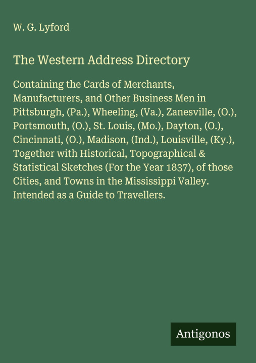 Kniha The Western Address Directory 