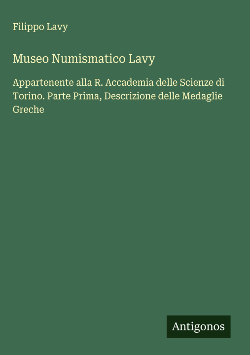 Kniha Museo Numismatico Lavy 