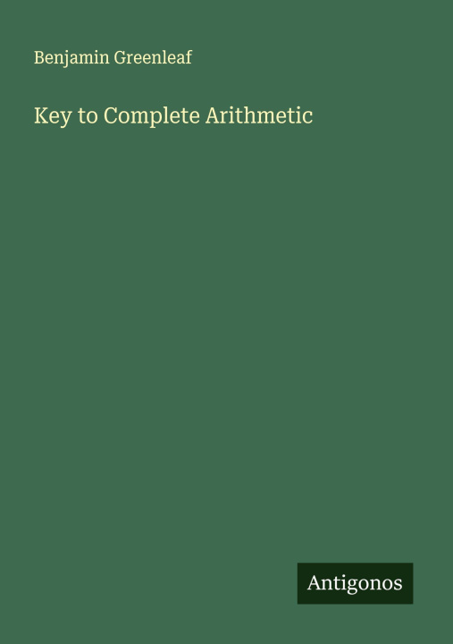 Kniha Key to Complete Arithmetic 