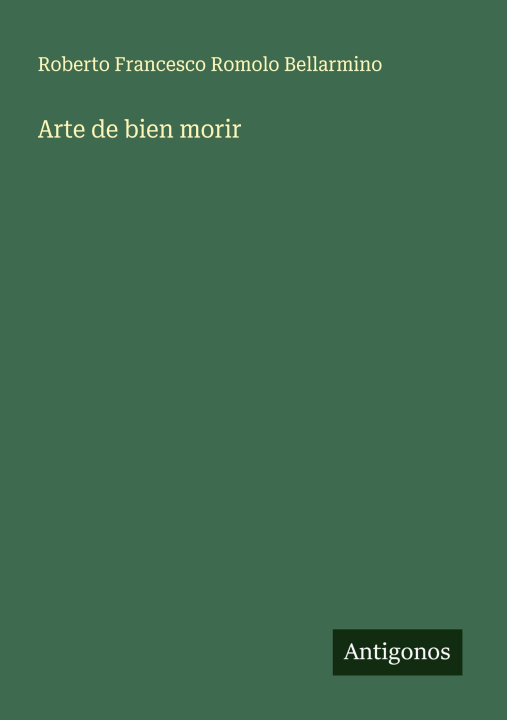 Kniha Arte de bien morir 