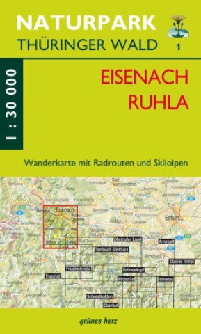 Tlačovina Wanderkarte Eisenach, Ruhla 