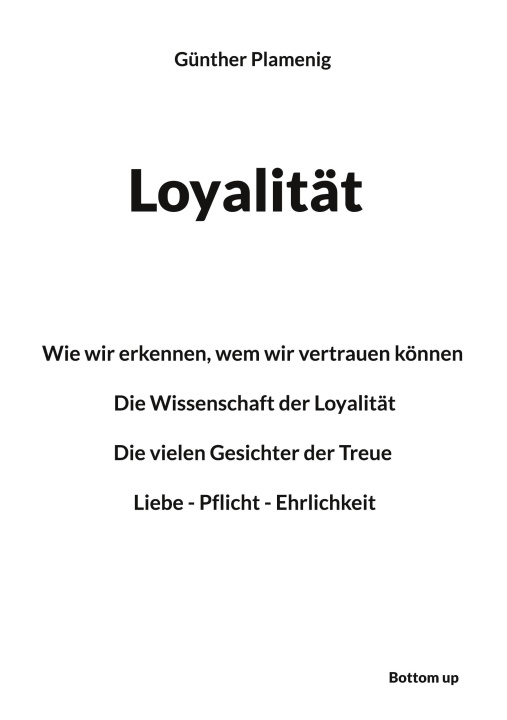 Kniha Loyalität Günther Plamenig