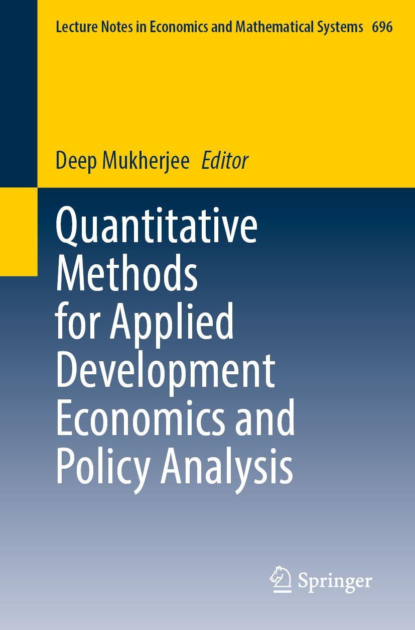 Könyv Advanced Quantitative Methods for Development Policy and Planning Deep Mukherjee
