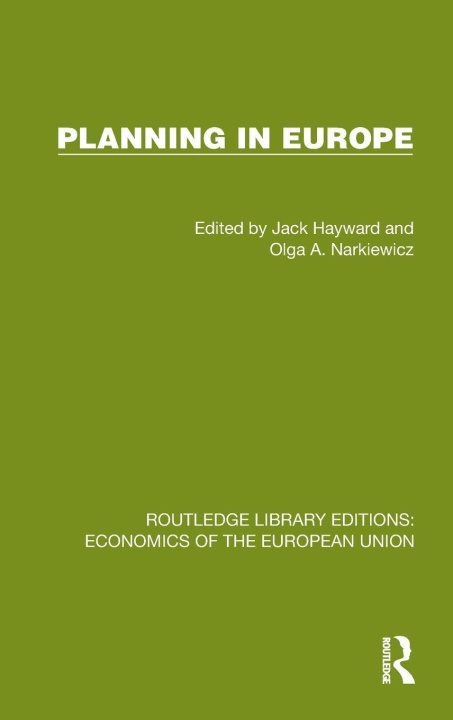 Knjiga Planning in Europe Jack Hayward
