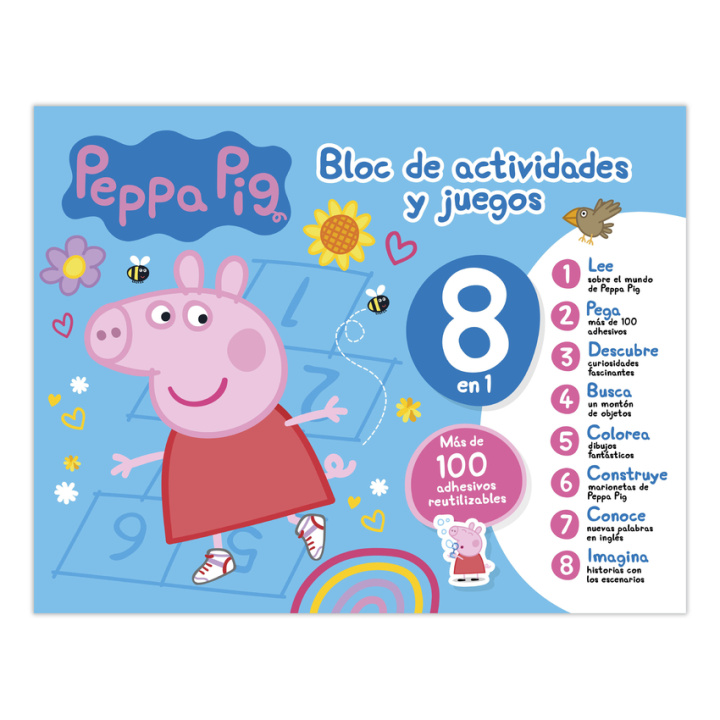 Boek BLOC DE ACTIVIDADES Y JUEGOS 8 EN 1 - PEPPA PIG Imagiland