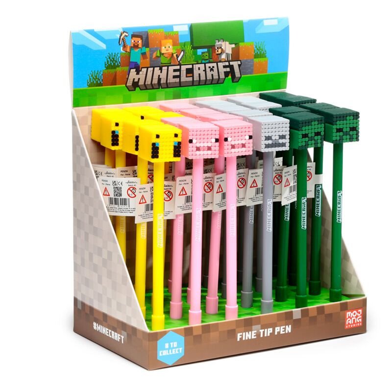 Kniha Minecraft Propiska s tenkým hrotem - mix druhů 