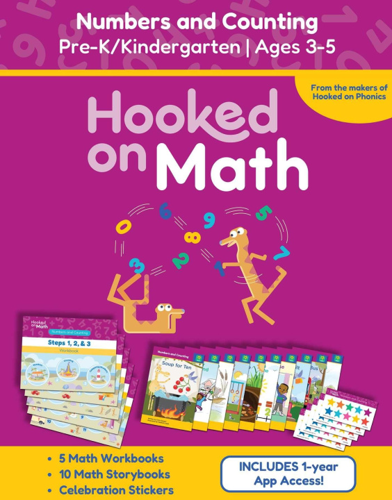Livro HOOKED ON MATH NUMBERS & COUNTING KIT HOOKED ON PHONICS