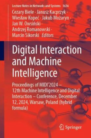 Book Digital Interaction and Machine Intelligence Janusz Kacprzyk