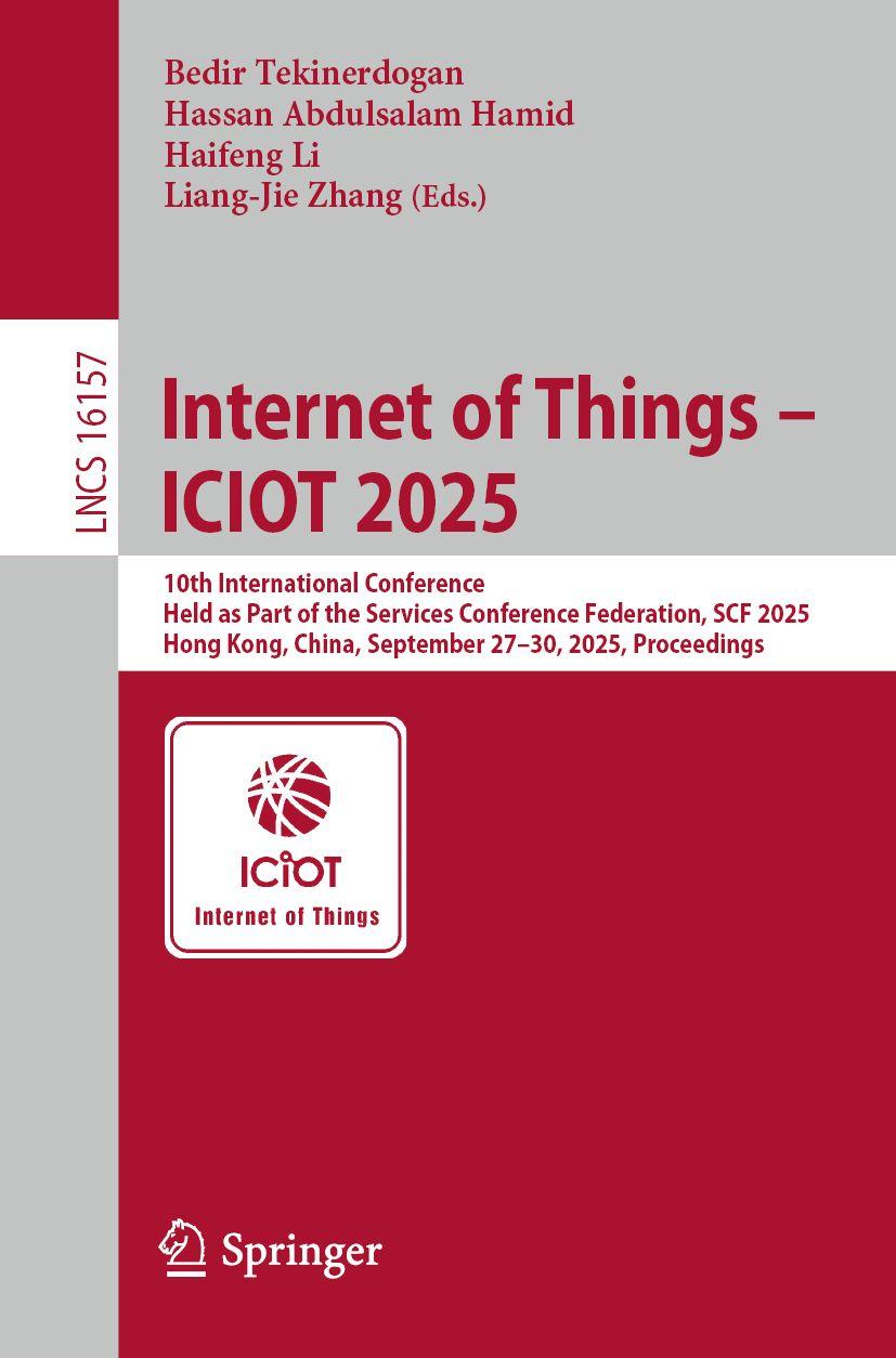 Knjiga Internet of Things - ICIOT 2025 Hassan Abdulsalam Hamid