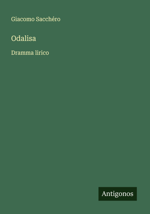 Buch Odalisa Giacomo Sacchéro