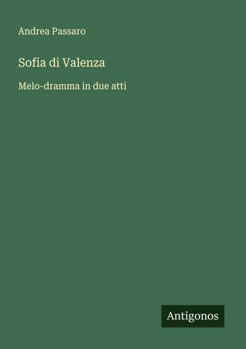 Kniha Sofia di Valenza Andrea Passaro