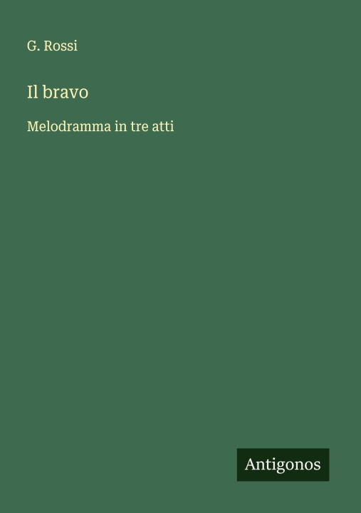 Book Il bravo G. Rossi