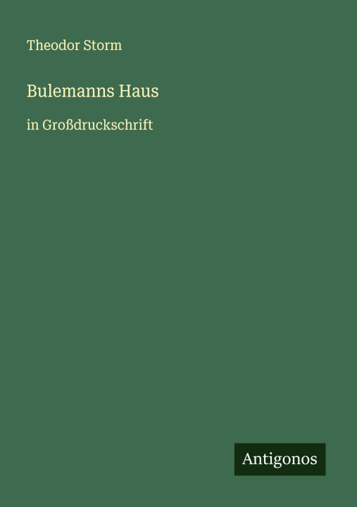 Kniha Bulemanns Haus 