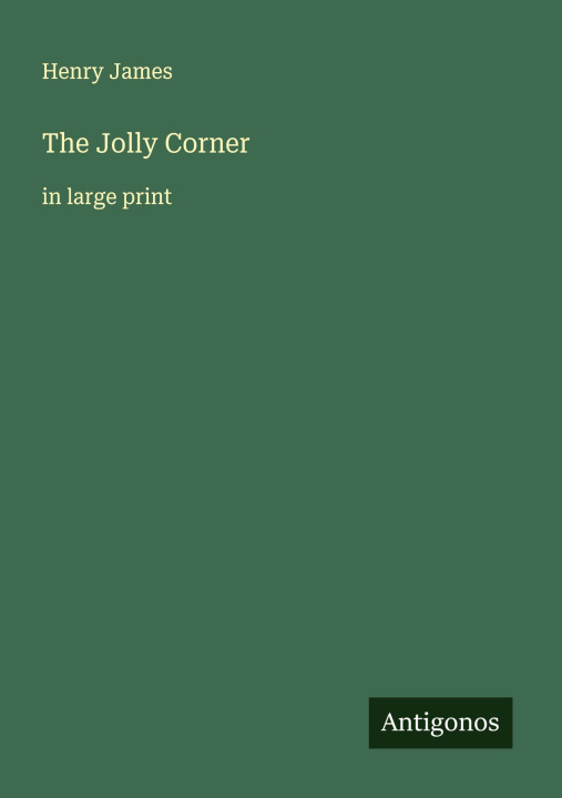 Kniha The Jolly Corner 