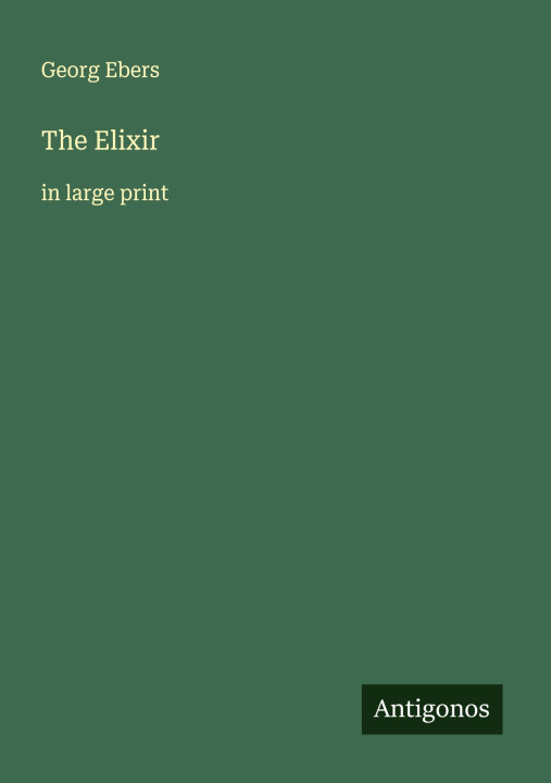 Kniha The Elixir 