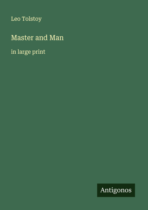 Kniha Master and Man 