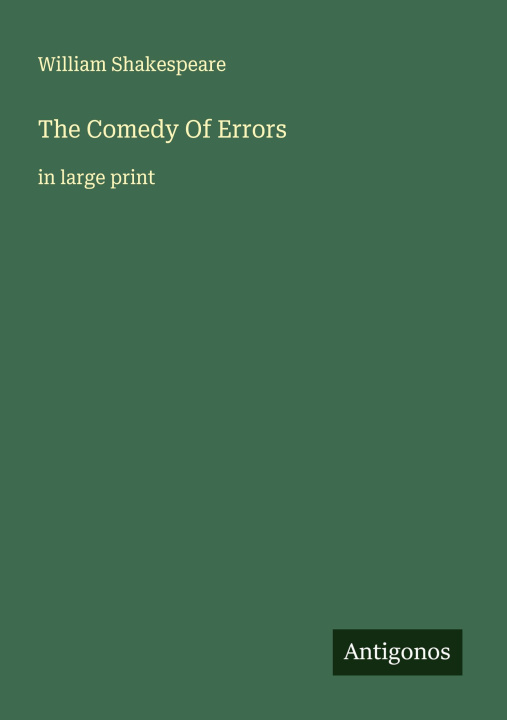 Kniha The Comedy Of Errors 