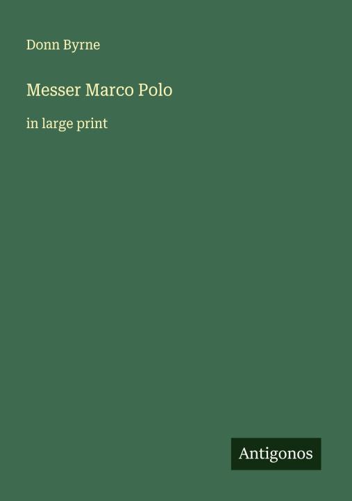 Knjiga Messer Marco Polo 