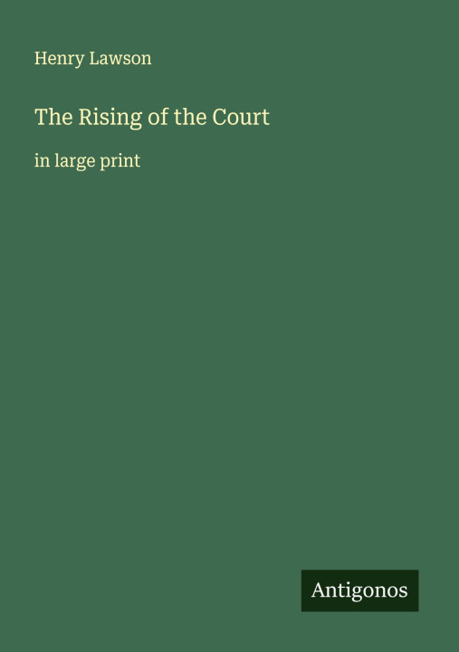 Knjiga The Rising of the Court 