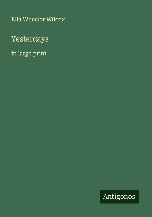 Knjiga Yesterdays 