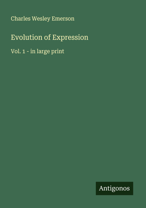 Kniha Evolution of Expression 