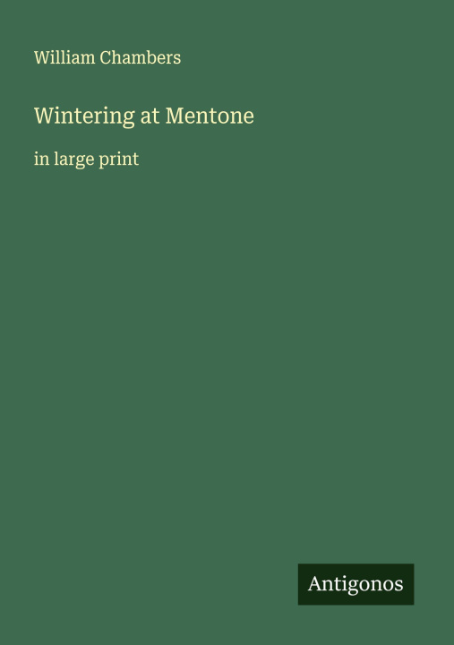 Kniha Wintering at Mentone 