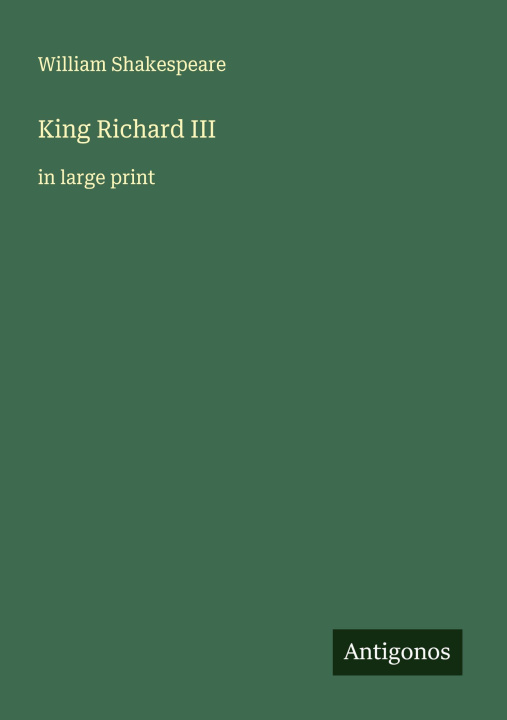 Kniha King Richard III 