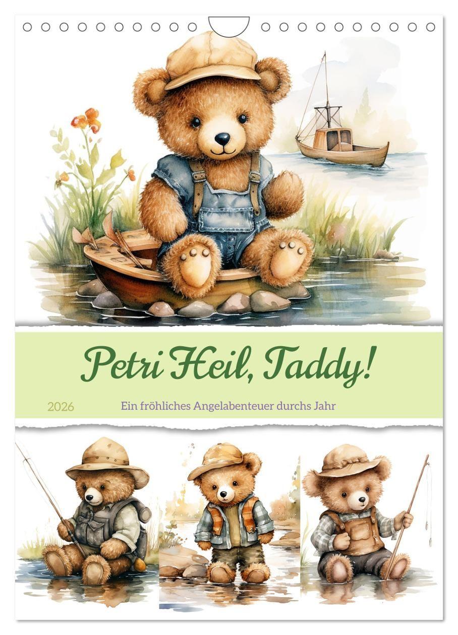 Kalendár/Diár Petri Heil, Taddy! (Wandkalender 2026 DIN A4 hoch), CALVENDO Monatskalender Calvendo