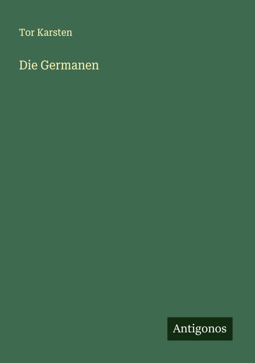 Kniha Die Germanen 