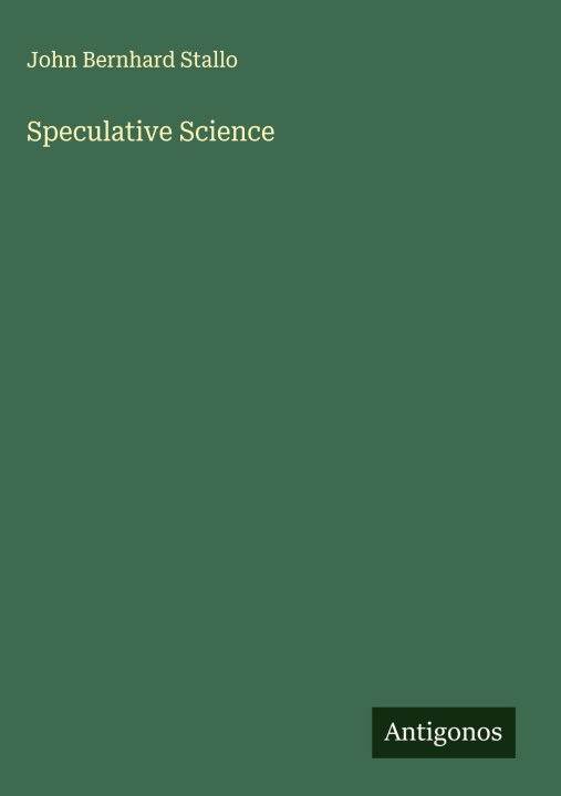 Kniha Speculative Science 