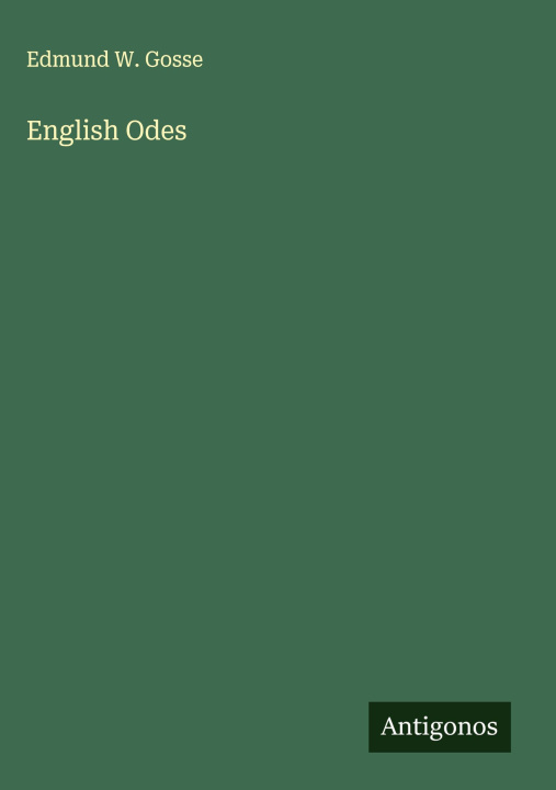 Kniha English Odes 