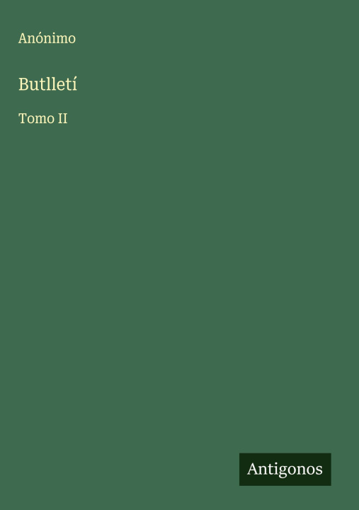 Knjiga Butlletí 