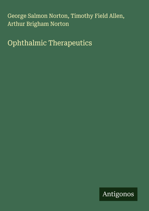 Libro Ophthalmic Therapeutics Timothy Field Allen