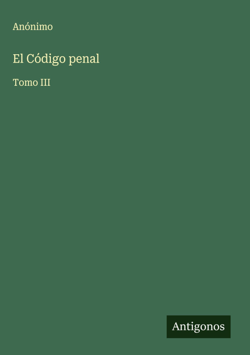 Kniha El Código penal 