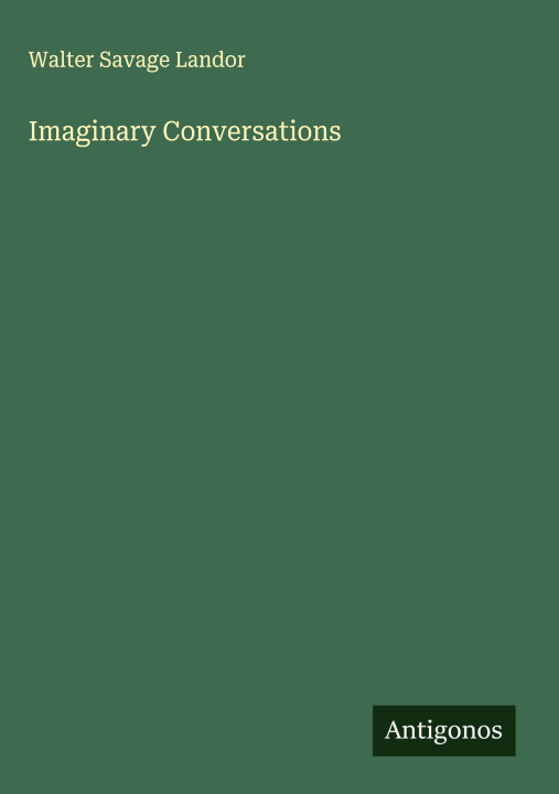 Kniha Imaginary Conversations 