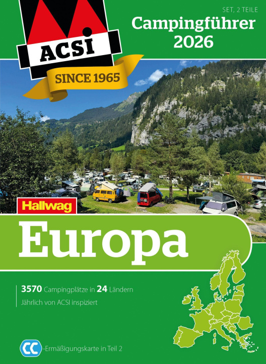 Książka ACSI Campingführer Europa 2026 