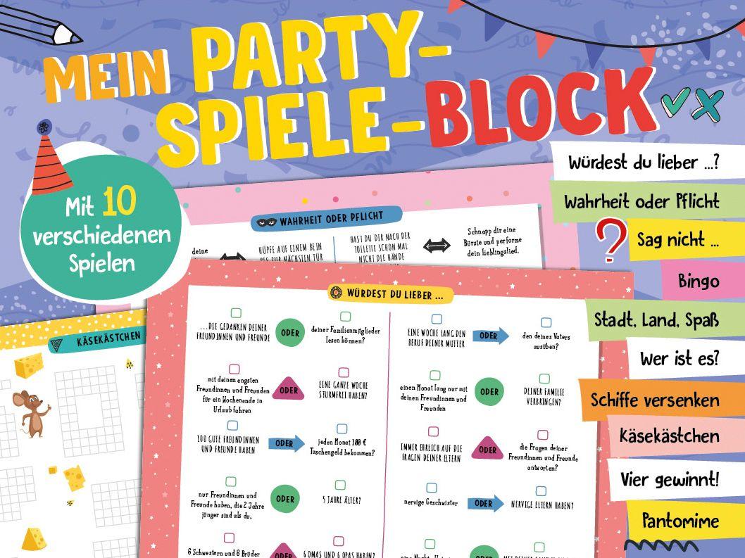 Kniha Mein Party-Spiele-Block 