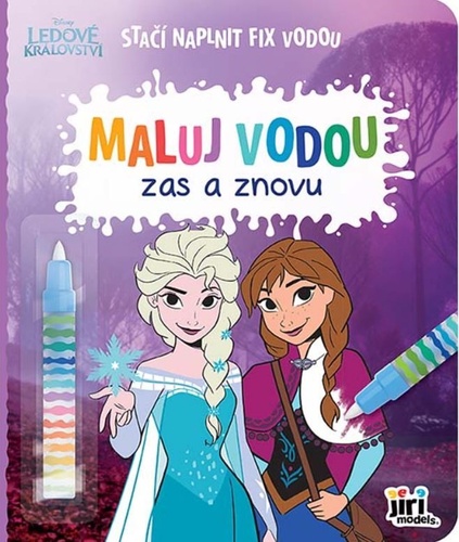 Kniha Maluj vodou zas a znovu Ledové království 