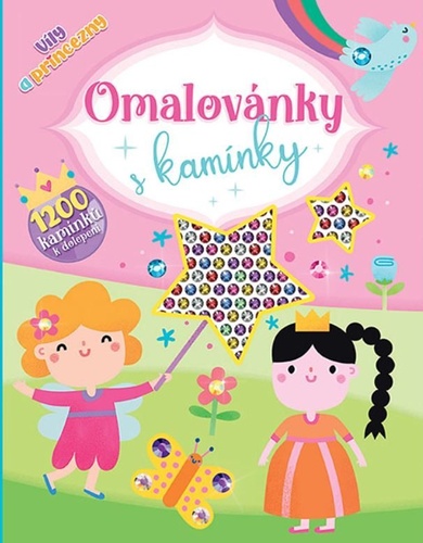 Knjiga Omalovánky s kamínky Víly a princezny 