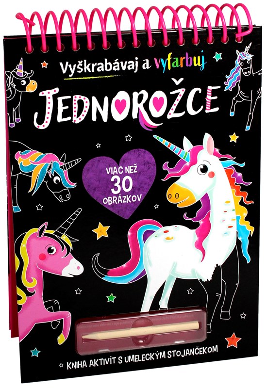 Boek Jednorožce - Vyškrabávaj a vyfarbuj 
