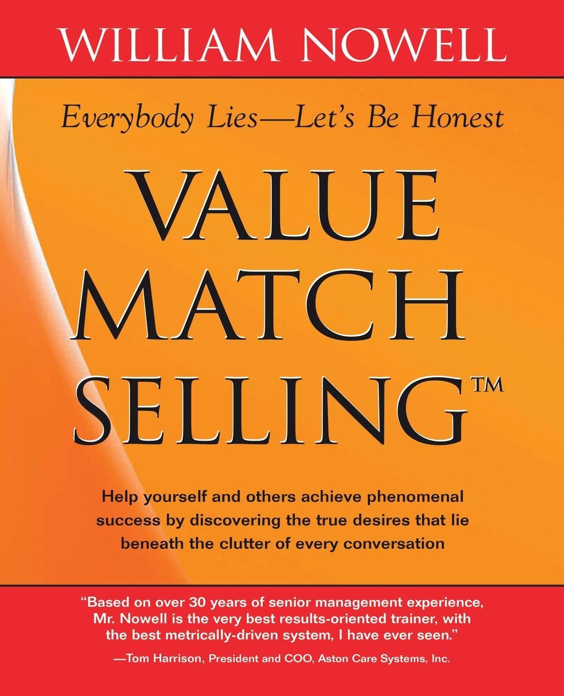 Kniha Value Match Selling William Nowell