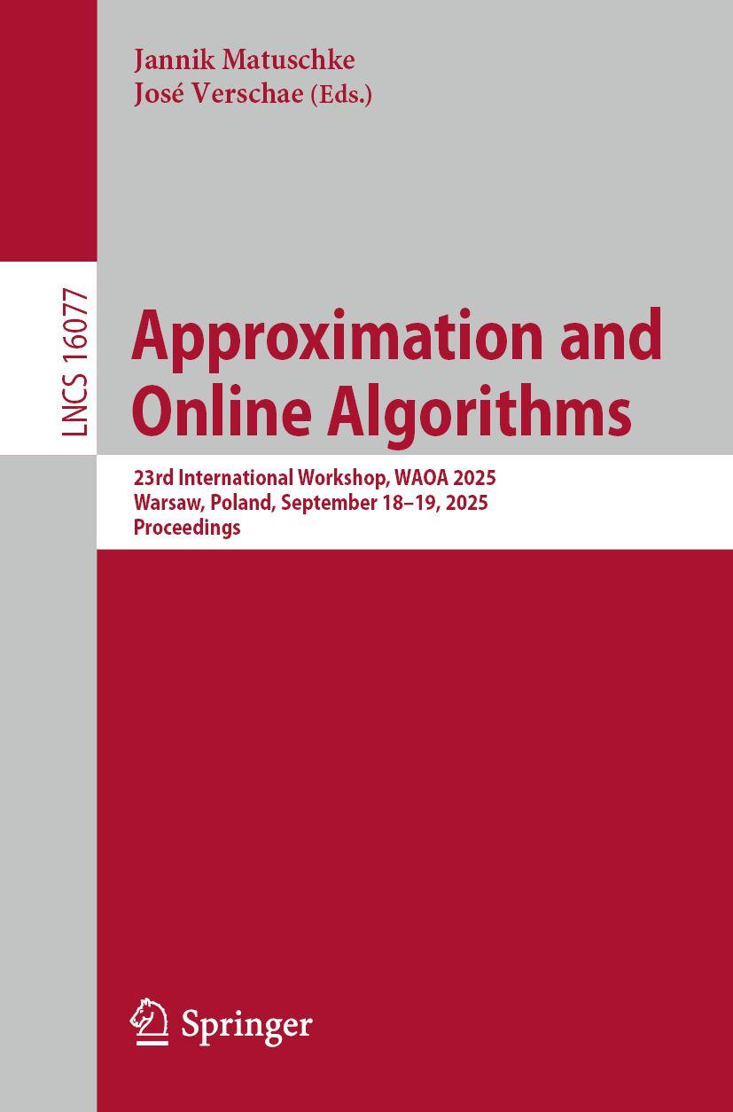 Kniha Approximation and Online Algorithms José Verschae