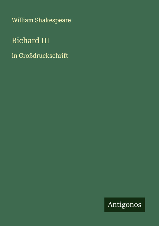 Kniha Richard III William Shakespeare