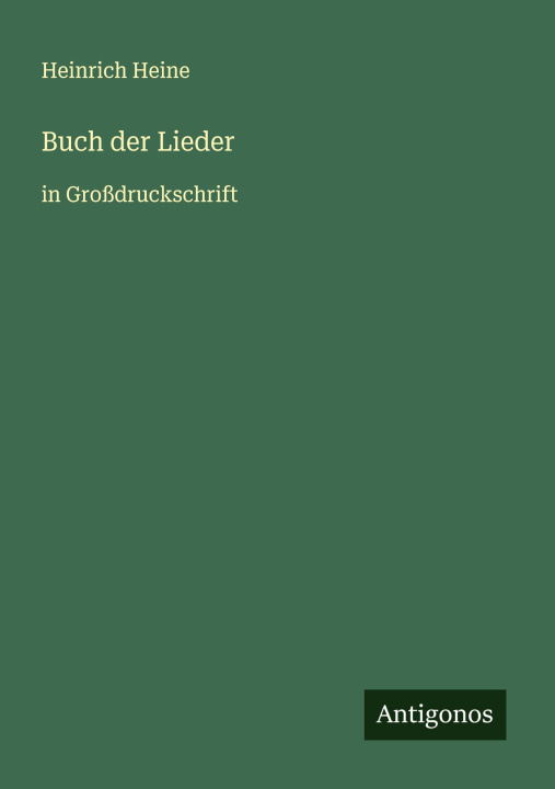Knjiga Buch der Lieder Heinrich Heine