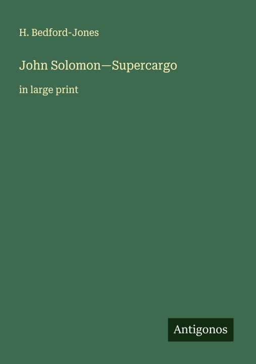Kniha John Solomon-Supercargo 