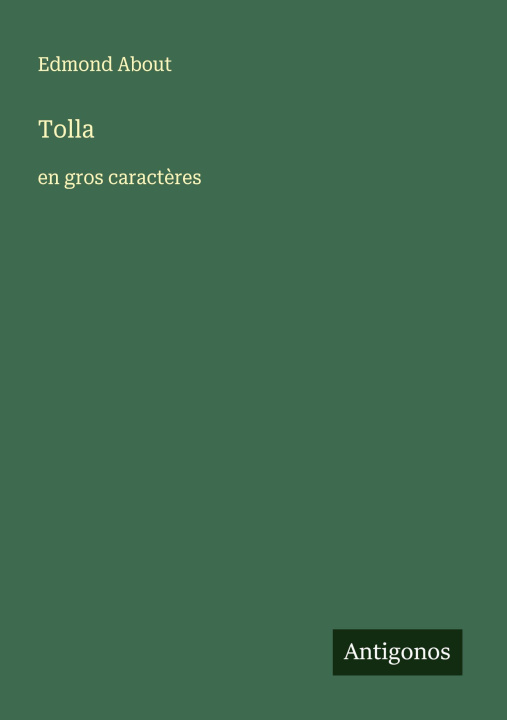 Kniha Tolla Edmond About
