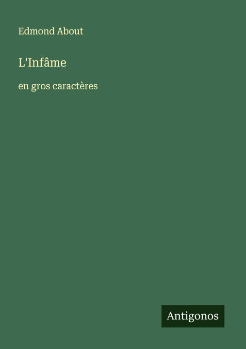 Knjiga L'Infâme Edmond About